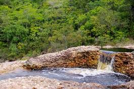 Obraz na płótnie kaskada brazylia park woda góra