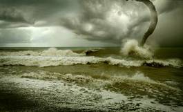 Obraz na płótnie sztorm fala zatoka natura