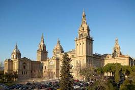 Naklejka narodowy hiszpania architektura pałac