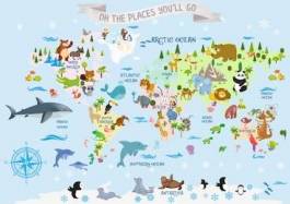 Plakat brazylia rekin głębia europa geografia