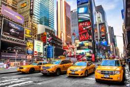 Plakat taxi na times square