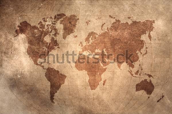 Plakat europa kontynent świat zachód retro
