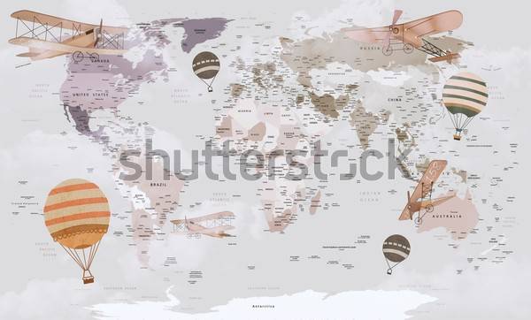 Plakat wiejski europa głębia geografia