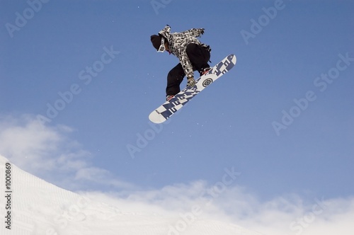 Fototapeta narciarz śnieg snowboarder