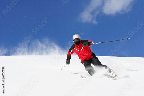 Fotoroleta sport narciarz sporty zimowe