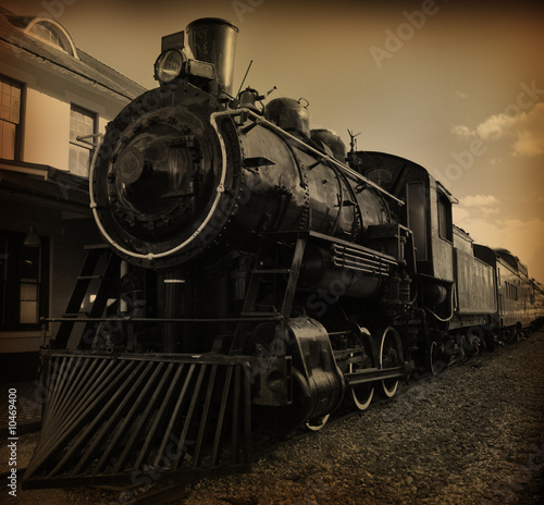 Fototapeta transport lokomotywa stary silnik
