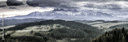 Fototapeta widok panorama tatry