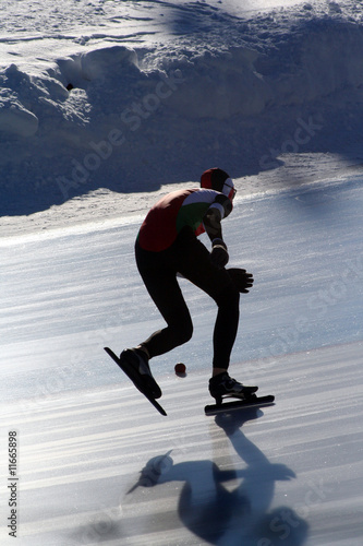 Fototapeta lekkoatletka wyścig lód sport krzywa