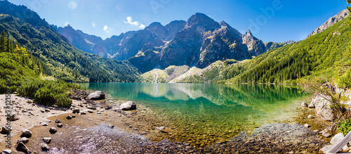 Fototapeta piękny góra krajobraz europa jezioro