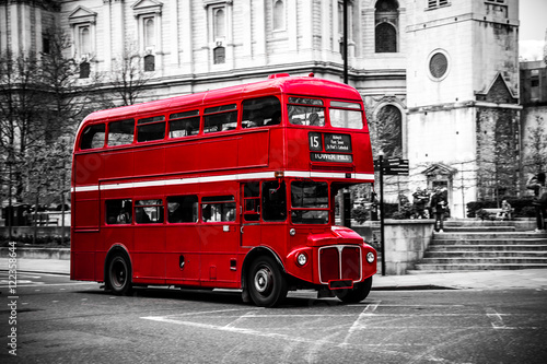 Fototapeta stary anglia autobus transport europa