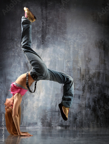 Obraz na płótnie nowoczesny aerobik taniec sportowy