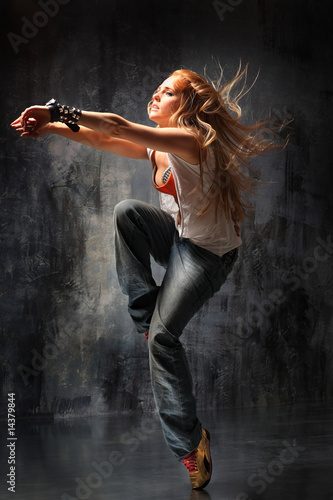 Fotoroleta dziewczynka taniec kobieta