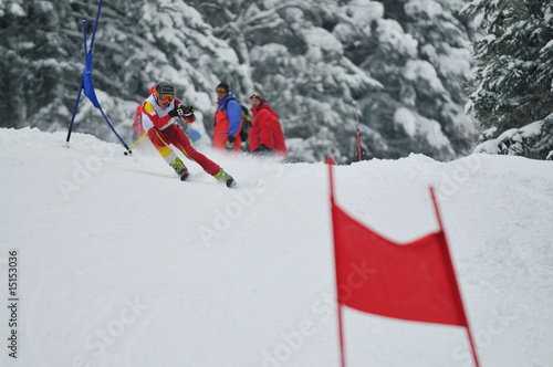 Fotoroleta narciarz ruch sport lekkoatletka