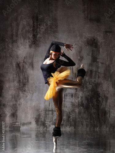 Naklejka baletnica taniec sportowy ruch