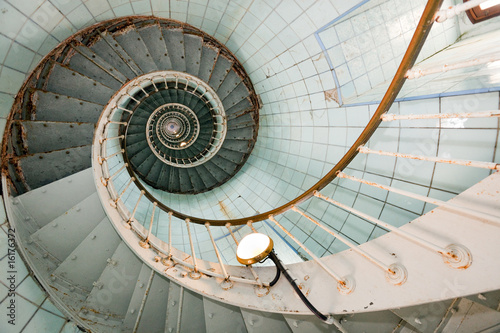 Fotoroleta stary spirala wieża
