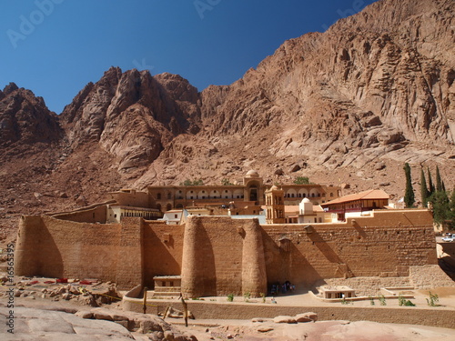 Naklejka egipt słońce klasztor arabski