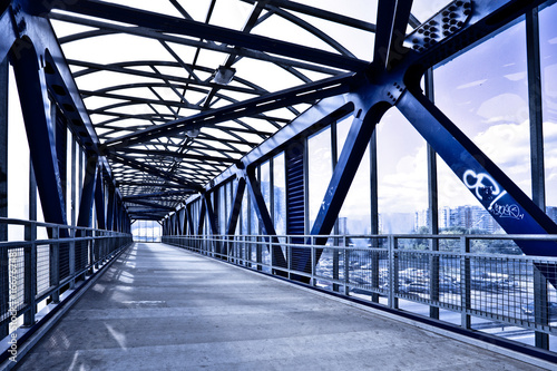 Fototapeta Stalowy most