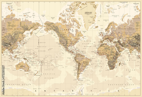 Obraz na płótnie wschód kontynent morze gwiazda mapa