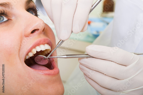 Naklejka Wizyta u dentysty