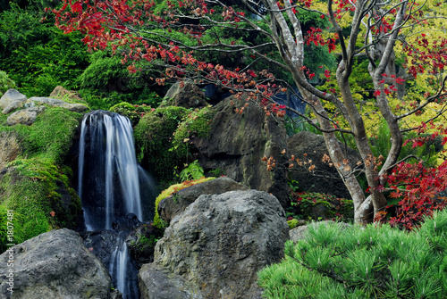 Fotoroleta japonia japoński jesień wodospad
