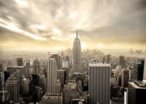 Naklejka Piękny widok na Manhattan