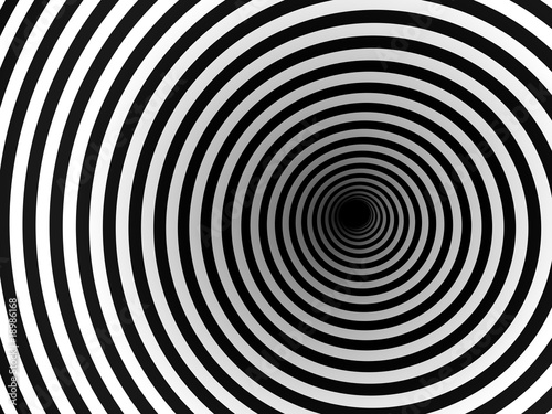 Plakat spirala słońce perspektywa 3D tunel