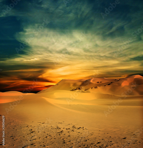Fotoroleta wydma pustynia wzgórze fala