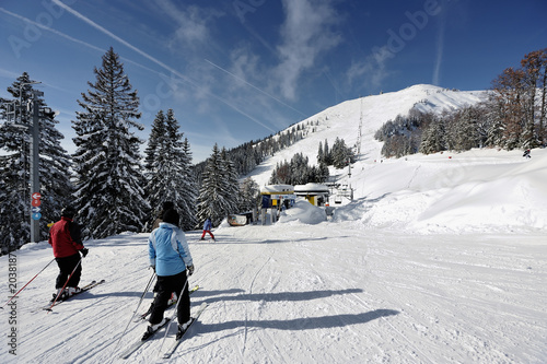 Fotoroleta błękitne niebo alpy sport