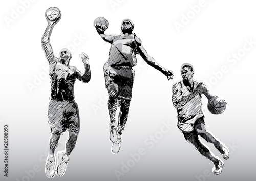 Naklejka sztuka koszykówka sport lekkoatletka piłka