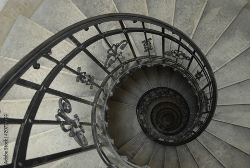 Obraz na płótnie antyczny perspektywa spirala zamek tunel