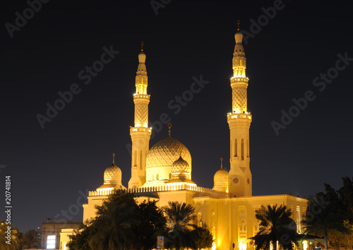 Fotoroleta meczet światło minaret muzułmańskie