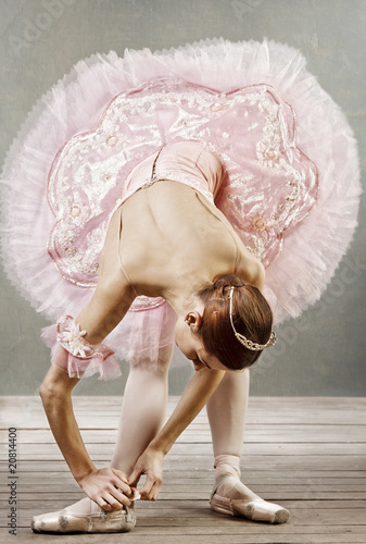 Plakat balet kobieta ciało tancerz moda