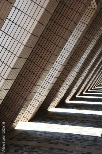 Plakat chiny azja architektura hongkong perspektywa