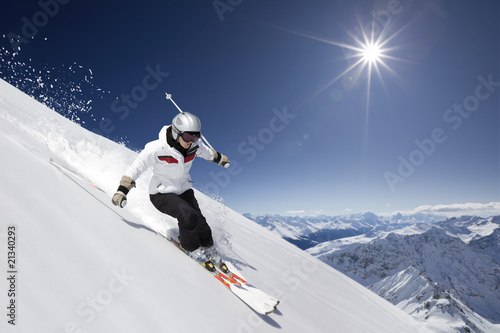 Fototapeta wzgórze sporty ekstremalne panorama ruch słońce