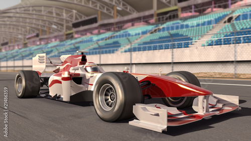 Naklejka samochód wyścig samochodowy motorsport formuła 1 3D