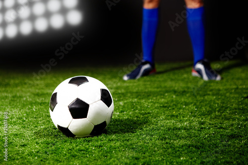 Fotoroleta piłka nożna piłka sportowy trawa mecz