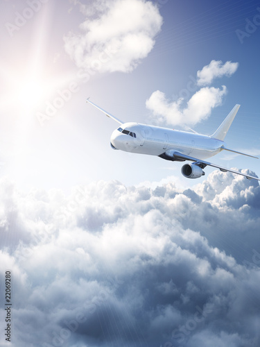 Obraz na płótnie niebo maszyna samolot piękny