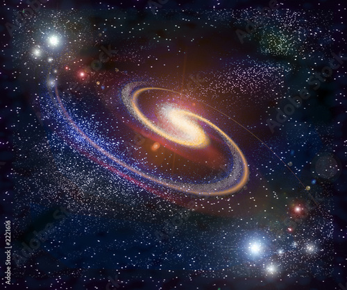 Naklejka mgławica galaktyka kosmos gwiazda