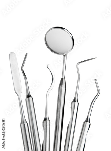 Obraz na płótnie Zestaw narzędzi dentystycznych