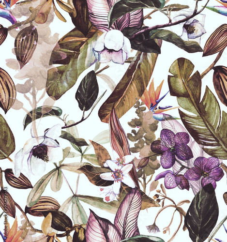Fototapeta dżungla roślina magnolia modny