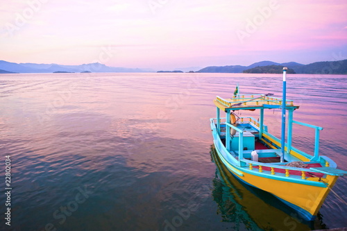 Fototapeta morze łódź brazylia piękny