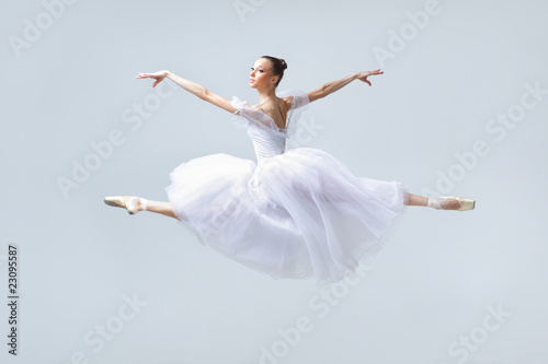 Naklejka tancerz balet dziewczynka taniec ćwiczenie