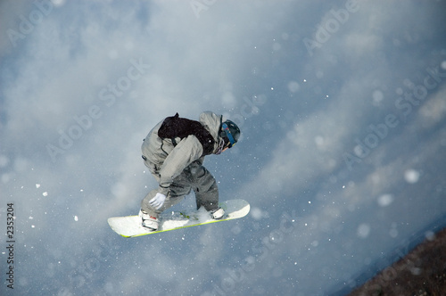 Naklejka sport snowboard śnieg