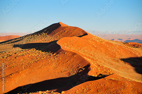 Plakat wydma pustynia panorama safari sztorm
