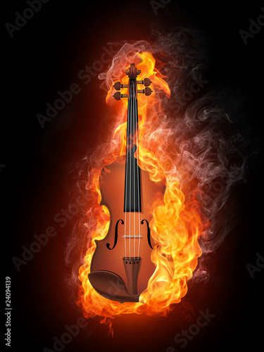Fotoroleta obraz skrzypce ludowy sztuka muzyka