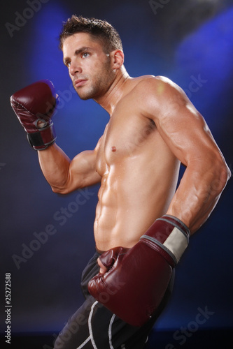 Obraz na płótnie portret bokser ciało