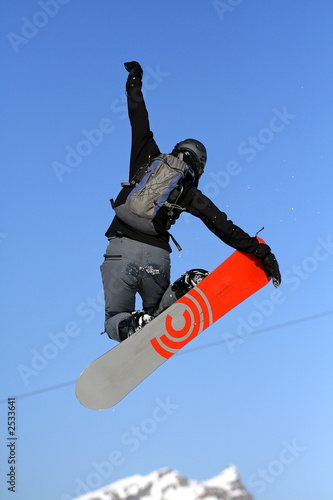 Plakat śnieg sport narty snowboard