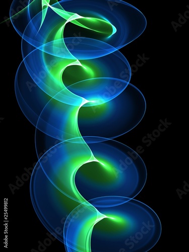 Fotoroleta spirala fala abstrakcja 3D wzór