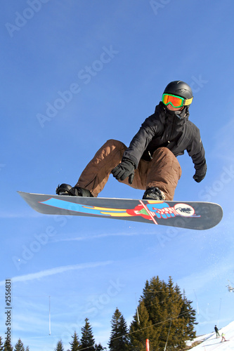 Fotoroleta snowboard narty śnieg sport zimą