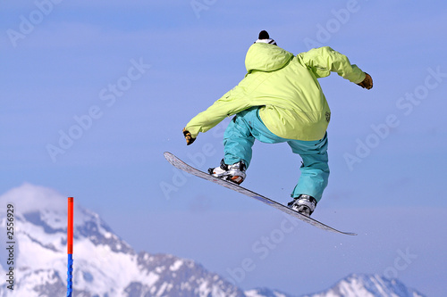 Fotoroleta snowboard narty śnieg